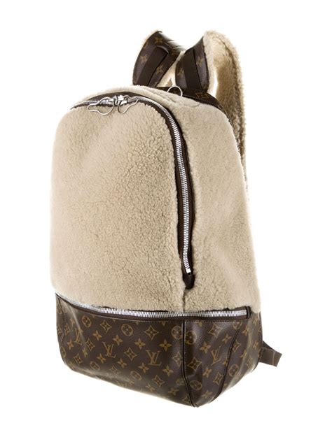 Louis Vuitton x Marc Newson Monogram Shearling Backpack 